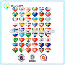 Autocollant de tatouage de visage du drapeau national temporaire du corps 2014 de coupe du monde pour des fans de football